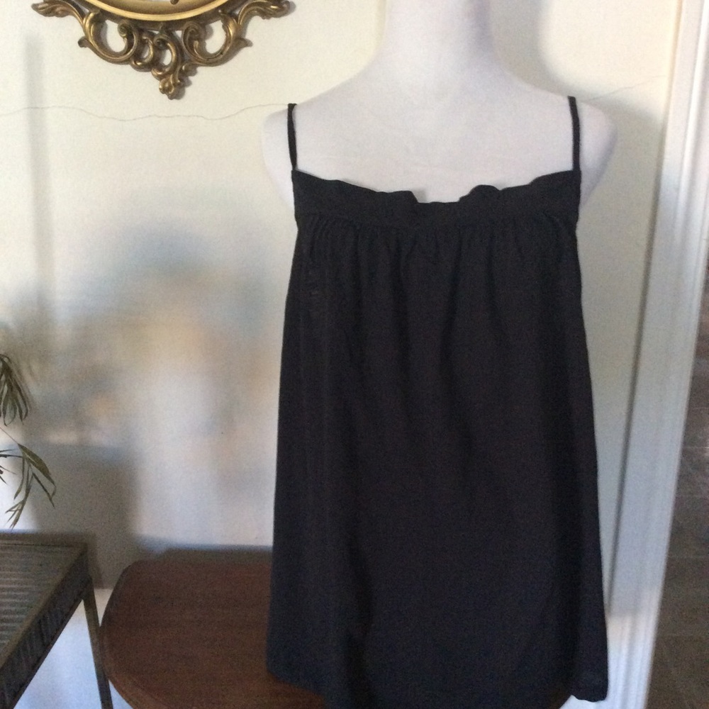 JCREW Vintage Cotton Plus Smocked-Back Tank Top 2X